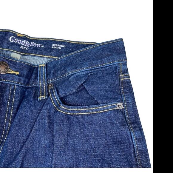 Goodfellow & Co Men’s Straight Fit Jeans 38x32 Dark Wash  Classic Everyday Denim - Picture 4 of 7